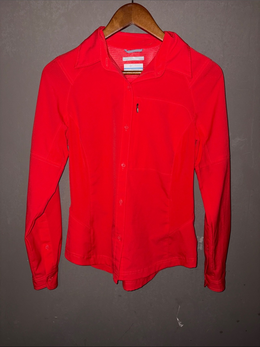 Men's Red Button-Up Shirt